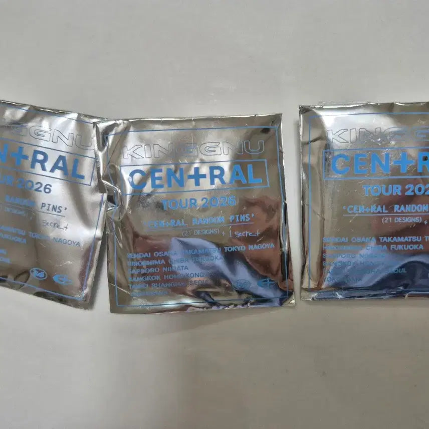 [SOLD OUT] [한정판]킹누 센트럴 핀뱃지 2026 투어 랜덤 핀 3개 일괄 Kingg