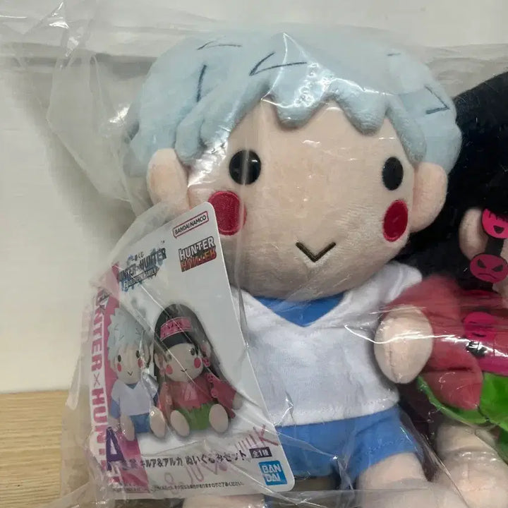 [BUNJANG] Hunter x Hunter Zoldyck Family Ichiban Kuji A Prize Killua Alluka Plush / 미개봉] 헌터x헌터 조르딕가 제일복권 쿠지 A상 키르아 아르카 인형