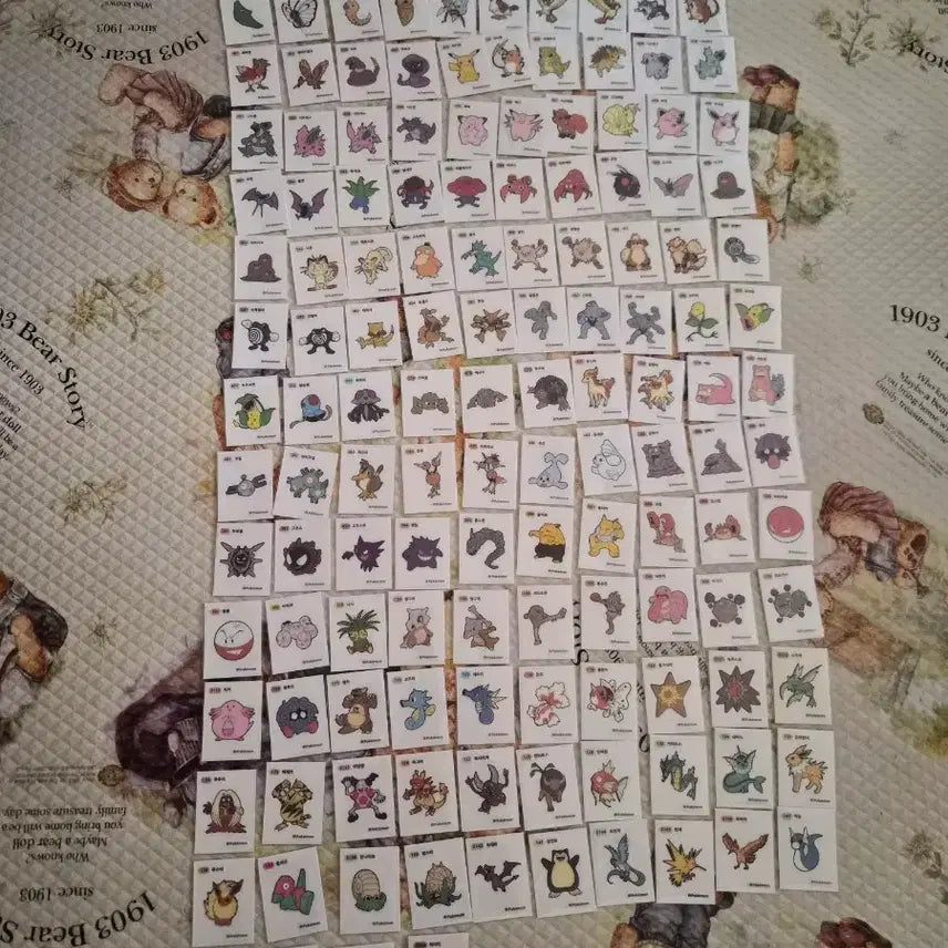 [SOLD OUT] 포켓몬 띠부씰 1세대 159종중 144종 일괄판매합니다(중복없어요)