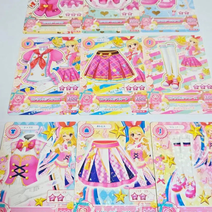 [BUNJANG] Aikatsu! Ichigo Riam School Look Official Cards Bundle Set / 아이엠스타 카드 이치고 라임 스쿨룩 일판 아이카츠 1기 2기 3기 일괄