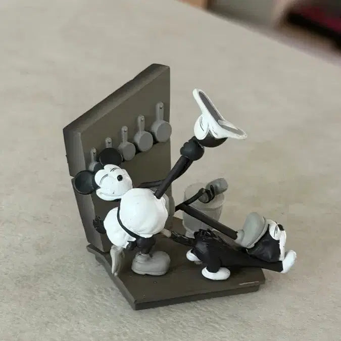 [BUNJANG] Steamboat Willie Black and White Mickey Mouse Vintage Figure / 증기선 윌리  흑백 미키마우스 빈티지 피규어
