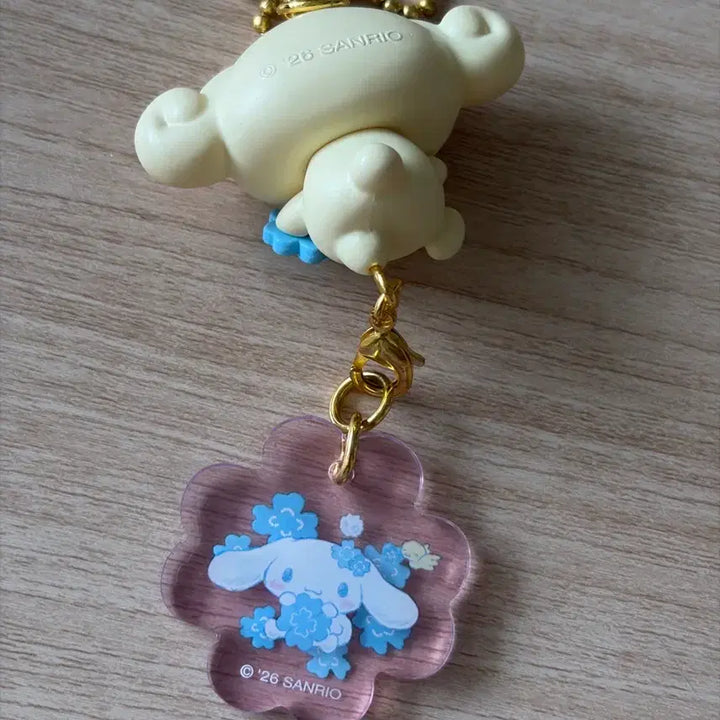 [BUNJANG] Cinnamoroll Mizuiro Clover Keyring Espresso / 시나모롤 미즈이로 클로버 키링 에스프레소