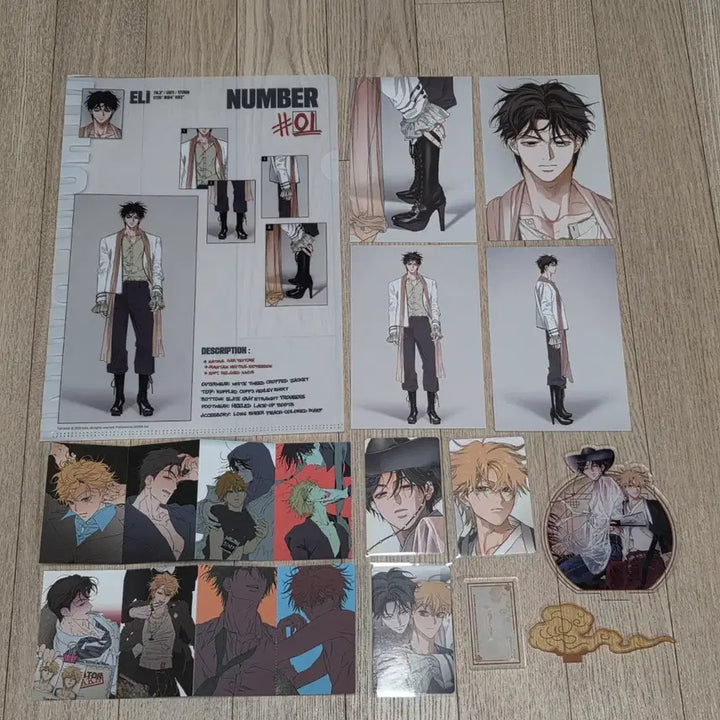 [BUNJANG] Resin Comics Eli Lookbook &amp; Gyeongsinyeon Acrylic Set / 레진코믹스 풀북 일라이 룩북+근하신년 아크릴 일괄