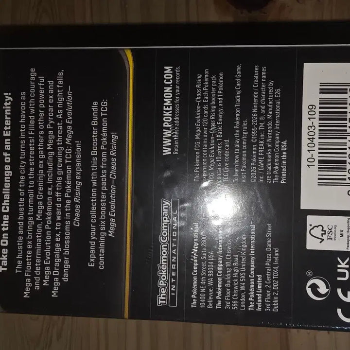 [BUNJANG] Pokemon TCG Mega Evolution Chaos Rising Bundle Box North American Edition / 포켓몬스터 카드 북미판 메가 에볼루션 카오스 라이징 번들 박스 닌자스피너