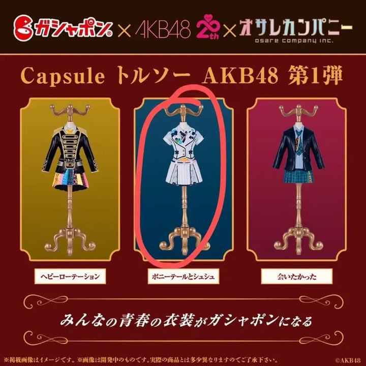 [BUNJANG] AKB48 Ponytail Scrunchie Set / AKB48 의상 가챠 토르소 포니테일 슈슈 포니슈슈
