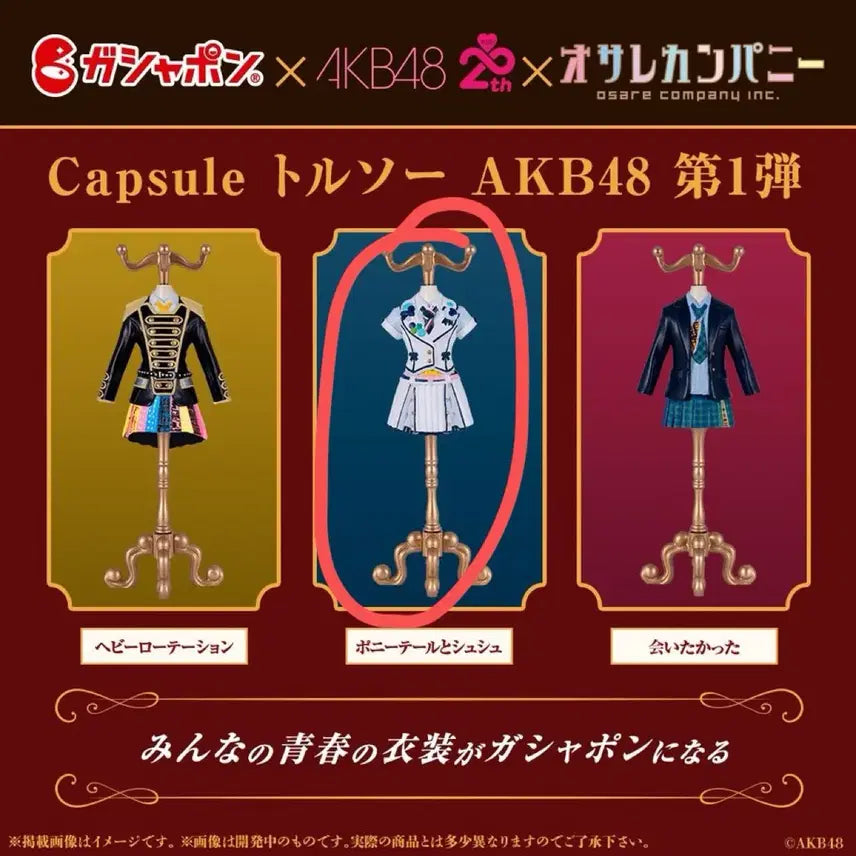 [BUNJANG] AKB48 Ponytail Scrunchie Set / AKB48 의상 가챠 토르소 포니테일 슈슈 포니슈슈
