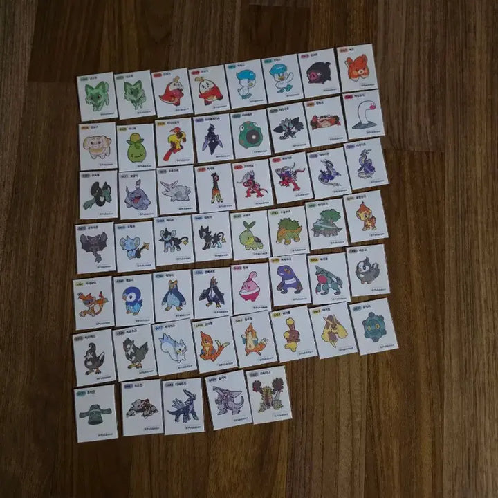[BUNJANG] Pokemon Stickers Gen 4 &amp; 9 (53 Variants) Bundle Set / 포켓몬 띠부씰 4, 9세대 53종을 일괄 판매합니다