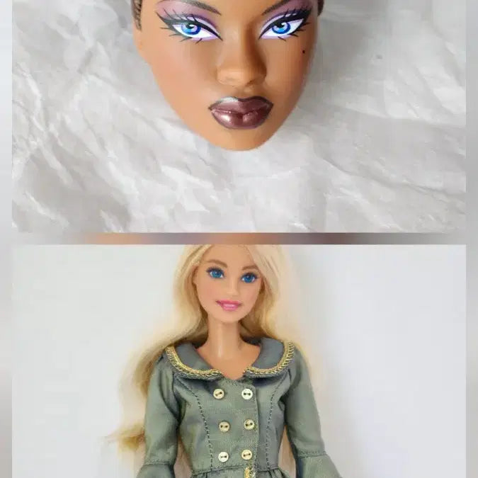 [BUNJANG] Fashion Royalty Head + Outfit for Barbie Customization / 패션돌 바비인형 헤드+의상