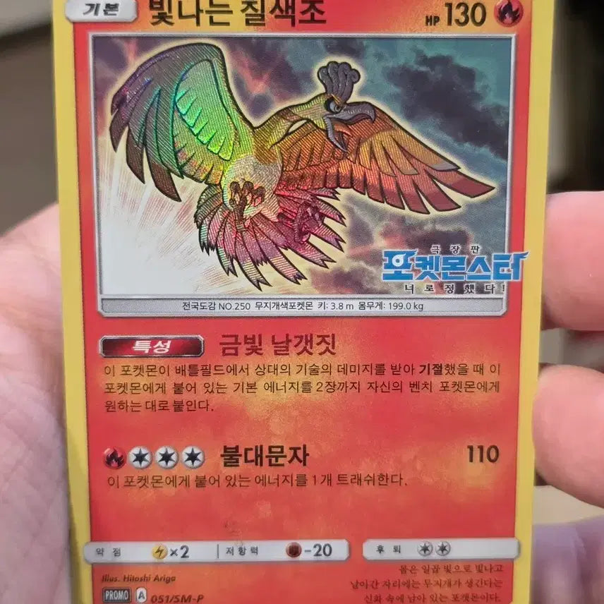 [BUNJANG] Pokemon Card Shining Ho-Oh Promo / 포켓몬카드 빛나는 칠색조 프로모