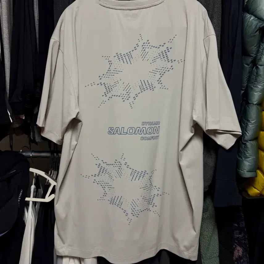 [BUNJANG] Salomon Dynamic Circle T-shirt Light Grey LC2862600 / 살로몬 다이나믹 서클 티셔츠 LC2862600 (2XL)