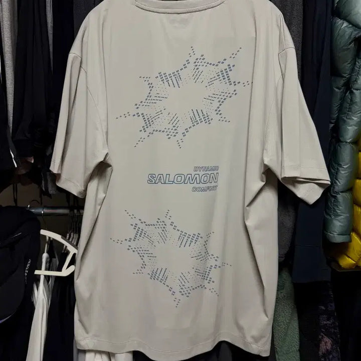 [BUNJANG] Salomon Dynamic Circle T-shirt Light Grey LC2862600 / 살로몬 다이나믹 서클 티셔츠 LC2862600 (2XL)