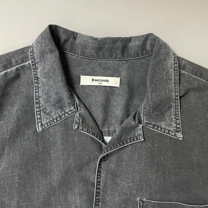 [BUNJANG] 8 Seconds Ash Color Dirty Washing Cotton Shirt 2XL / 에잇세컨즈 애쉬 컬러 더티 워싱 코튼 셔츠 2XL