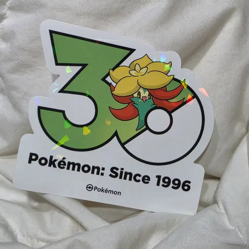 [BUNJANG] Comoca Pokemon 30th Anniversary Logo Sticker / 꼬모카 로고 스티커 포켓몬 30주년