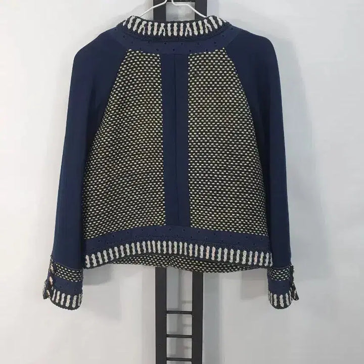 [BUNJANG] Tory Burch Tweed Jacket Navy Gold Button / 토리버치 트위드 자켓 2