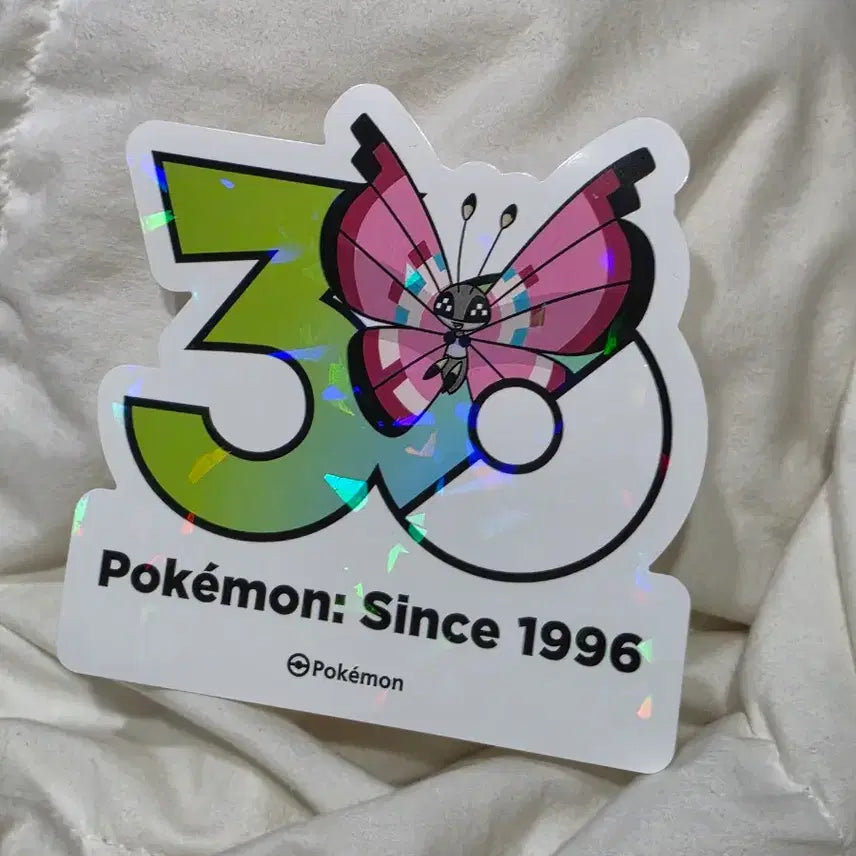 [BUNJANG] Vivienne Logo Sticker Pokemon 30th Anniversary / 비비용 로고 스티커 포켓몬 30주년