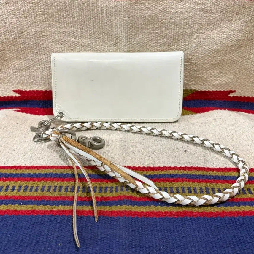 [BUNJANG] Vintage Real Leather Trucker Wallet Chain Set / 제패니즈 리얼레더 트러커월렛 체인 세트