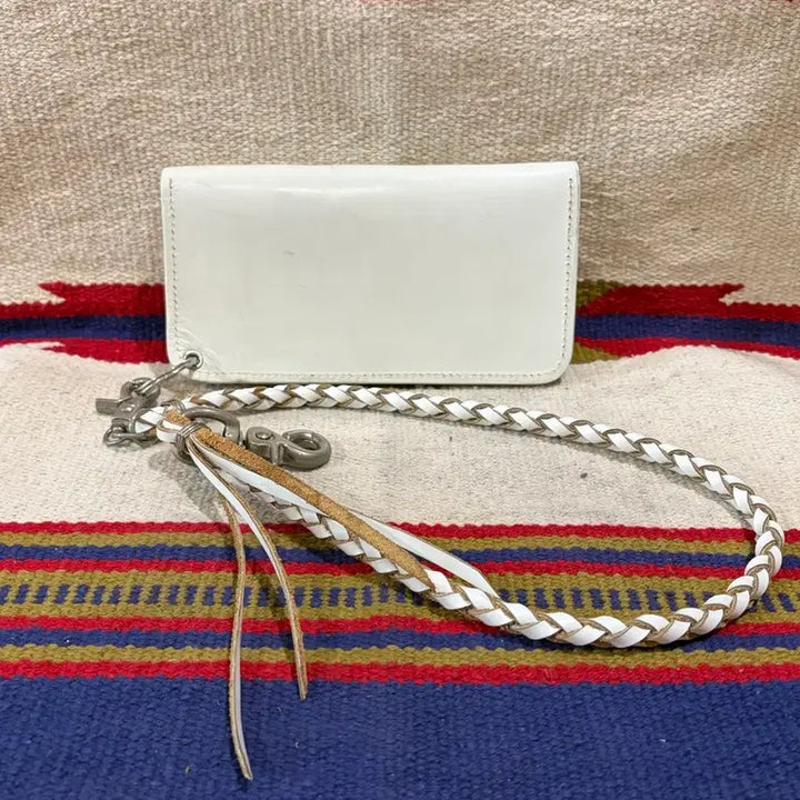 [BUNJANG] Vintage Real Leather Trucker Wallet Chain Set / 제패니즈 리얼레더 트러커월렛 체인 세트