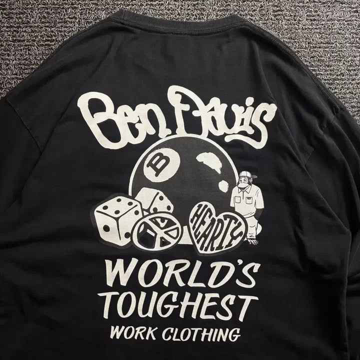 [BUNJANG] Ben Davis Workwear Multi Big Logo Crewneck Sweatshirt / 벤데이비스 워크웨어 멀티 빅로고 크루넥 맨투맨 5058