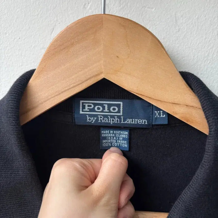 [BUNJANG] Polo Ralph Lauren Black Short Sleeve Polo Shirt XL / 17296 - 폴로 랄프로렌 블랙 반팔 카라티