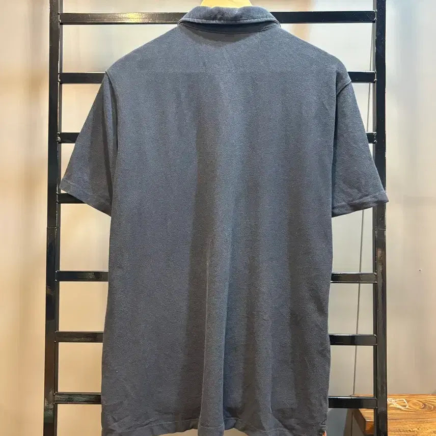 [BUNJANG] Burberry Equestrian Knight Embroidered Pique Polo Shirt Navy XL / [XL] 버버리 피케 폴로셔츠 Burberry 에퀘스트리안 나이트 자수