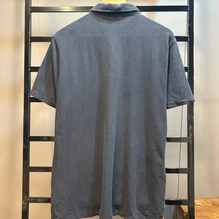 [BUNJANG] Burberry Equestrian Knight Embroidered Pique Polo Shirt Navy XL / [XL] 버버리 피케 폴로셔츠 Burberry 에퀘스트리안 나이트 자수