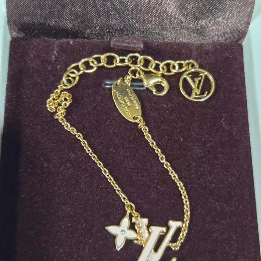 [BUNJANG] Louis Vuitton Gold Pink Bracelet / 정품  루이비통 골드 핑크 팔찌