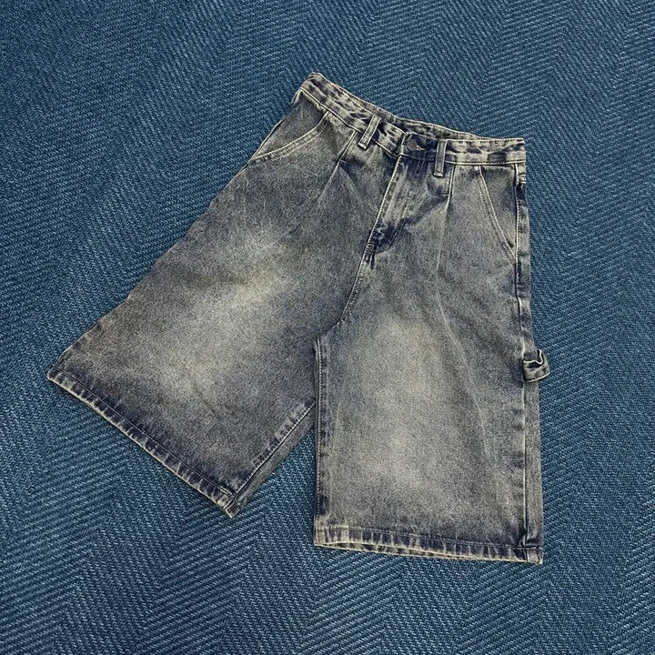 [BUNJANG] Dimitri Black Carpenter Blue Shorts / [0] 디미트리블랙 카펜더 청 반바지 만원샵