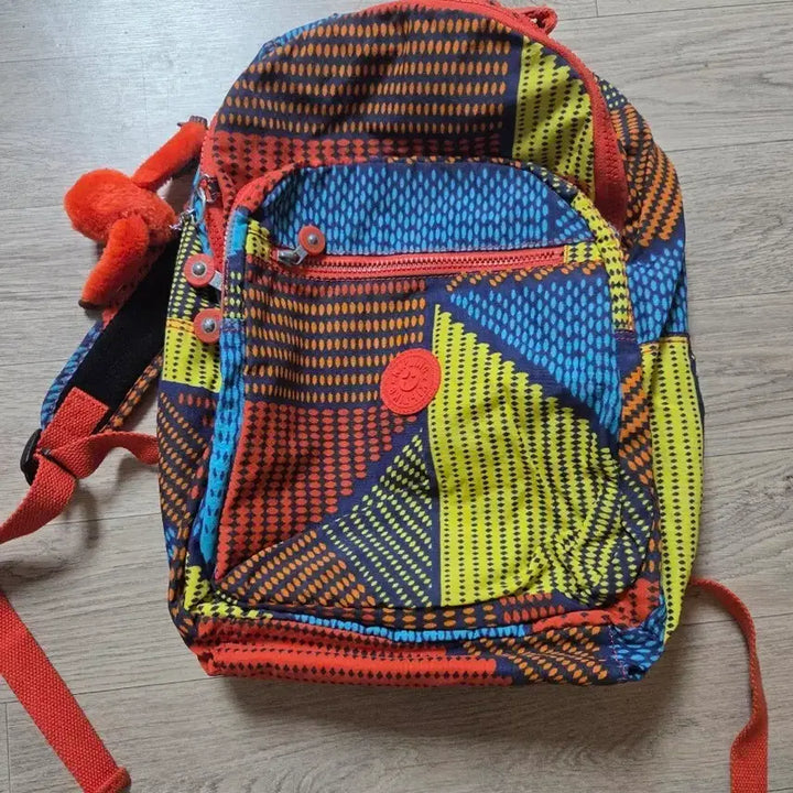 [BUNJANG] Kipling Backpack with Orange Keyring / 키플링 백팩