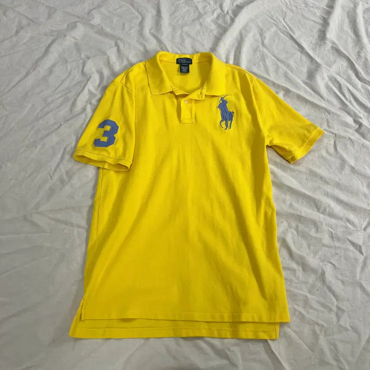 [SOLD OUT] [BUNJANG] Polo Ralph Lauren Big Pony Short Sleeve Polo Shirt Yellow Sky / 폴로 랄프로렌 빅포니 반팔 카라티 옐로우 하늘