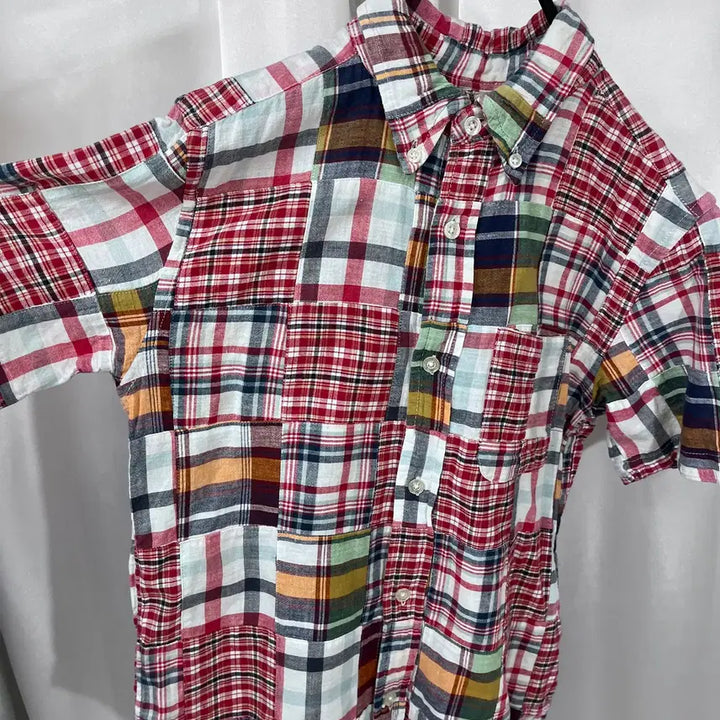 [BUNJANG] BEAMS BOY Patchwork Shirt / BEAMS BOY 패치워크 셔츠