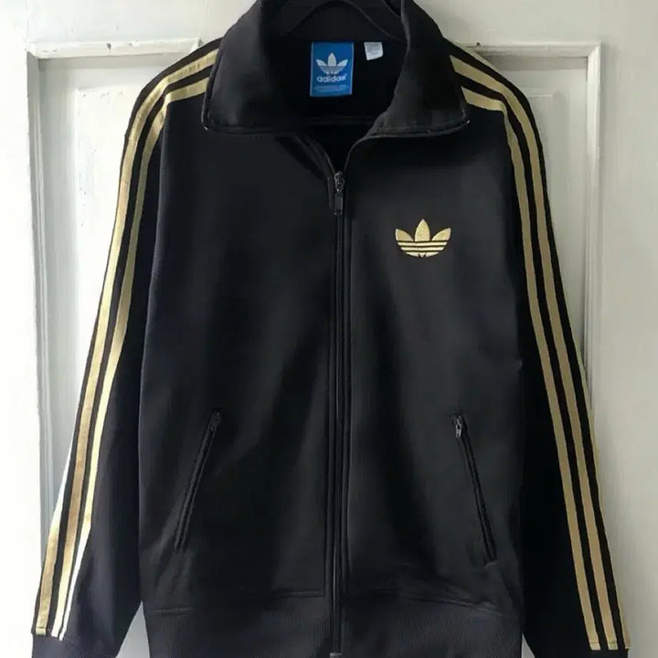 [BUNJANG] Adidas Firebird Black Gold Track Jacket / 아디다스 파이어버드 검금 져지