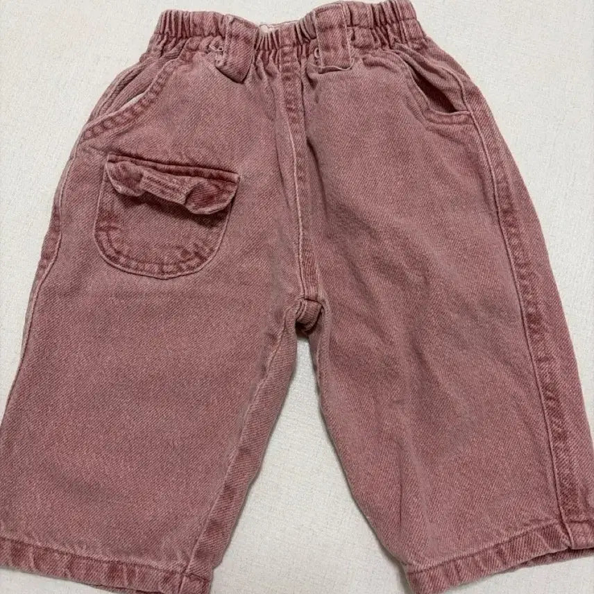 [BUNJANG] Pink Denim Pants - Kids XS / 아동복 핑크 데님 바지 XS