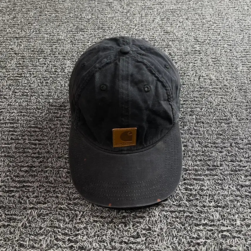 [BUNJANG] Carhartt Leather Patch Canvas Ball Cap 5069 / 칼하트 가죽패치 캔버스 볼캡 5069