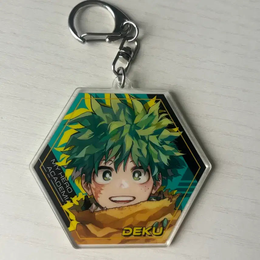 [BUNJANG] My Hero Academia Jump Shop Two-Face Izuku Midoriya Keychain / 나의히어로 아카데미아 점프샵 투페이스 미도리야 이즈쿠 키링