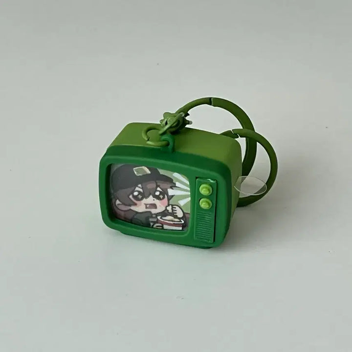 [BUNJANG] Pixelie Misuban Retro TV Keychain Dinosaur / 픽셀리 미수반 레트로티비 키링 공룡
