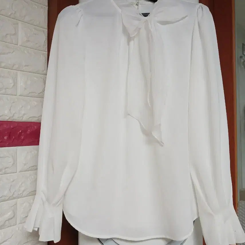 [BUNJANG] Ribbon Blouse White / 리본 블라우스 화이트