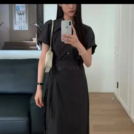 [BUNJANG] Your Wrap Short-Sleeve Summer Dress / 유어 your 랩 원피스 반팔 여름