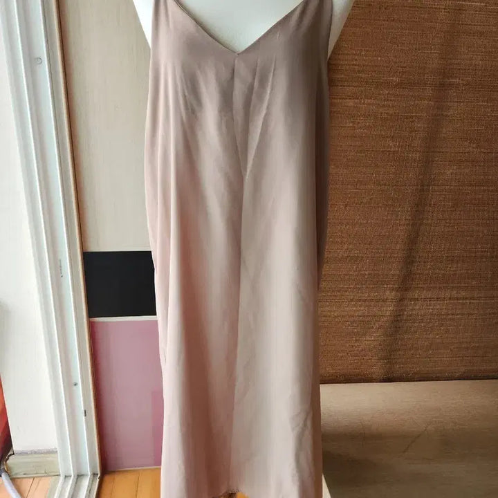 [BUNJANG] Beige Long Slip Dress / 슬립 원피스 베이지