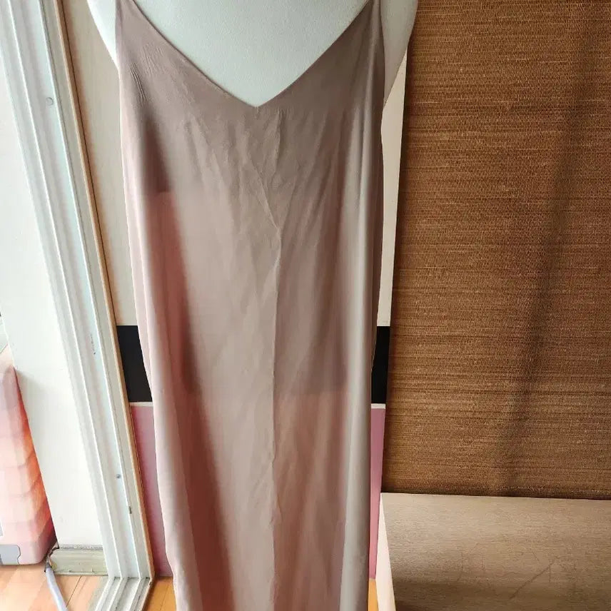[BUNJANG] Beige Long Slip Dress / 슬립 원피스 베이지