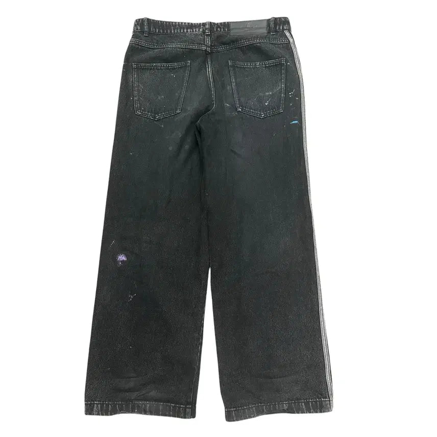 [BUNJANG] Adidas Firebird Wide Denim Pants / 아디다스 파이어버드 와이드 데님팬츠