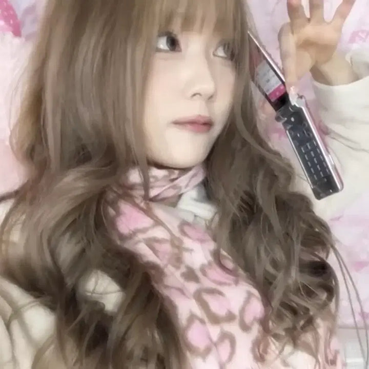 [BUNJANG] Mezzo Piano Pink Leopard Muffler / 메조피아노 핑크 호피 머플러 목도리 ㅣ 갸루 히메 오네 짜잔씨 착용템!