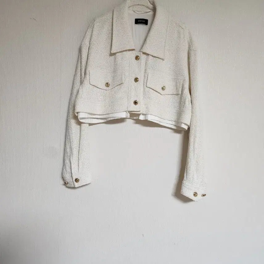 [BUNJANG] System 2023 Oversized Crop Tweed Jacket / 한섬 시스템2023오버핏 크롭 트위드자켓66춘추
