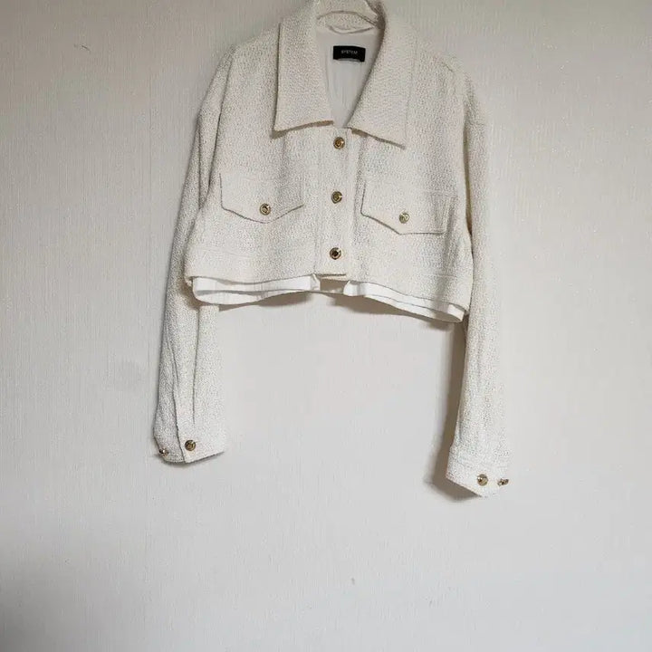 [BUNJANG] System 2023 Oversized Crop Tweed Jacket / 한섬 시스템2023오버핏 크롭 트위드자켓66춘추