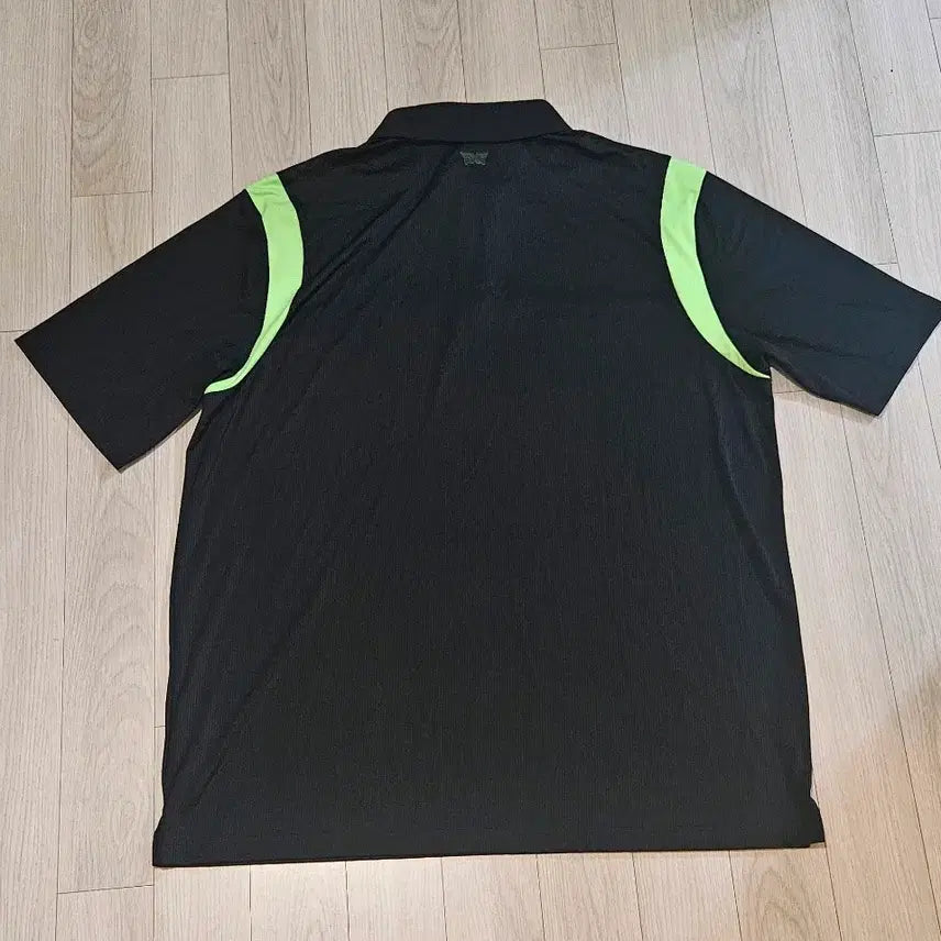 [BUNJANG] PXG Golf Wear Short Sleeve Polo Shirt Black Lime Size 115 / PXG 골프웨어 반팔 카라티셔츠 블랙 라임 115 가슴단면 66
