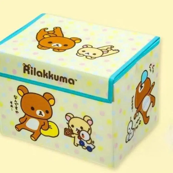 [BUNJANG] Rilakkuma &amp; Korilakkuma Foldable Storage Box / 리락쿠마 정리함, 코리락쿠마 수납, 코리락쿠마 접이식 수납