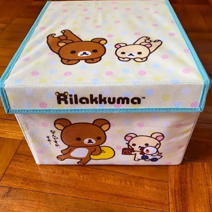 [BUNJANG] Rilakkuma &amp; Korilakkuma Foldable Storage Box / 리락쿠마 정리함, 코리락쿠마 수납, 코리락쿠마 접이식 수납