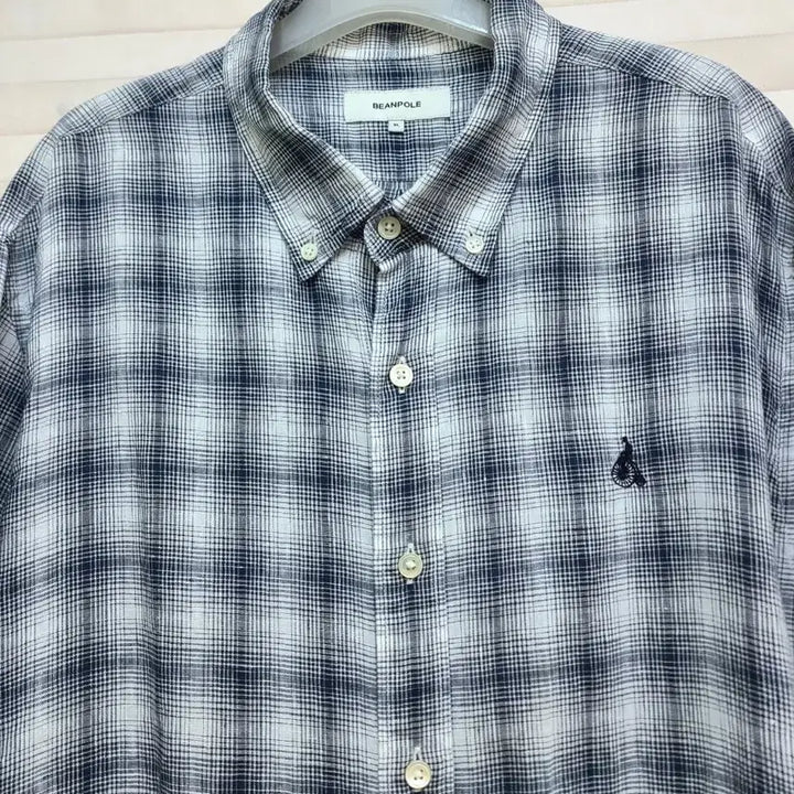 [BUNJANG] Beanpole 25SS Linen Check Shirt XL / 빈폴> 25ss 린넨 체크 셔츠