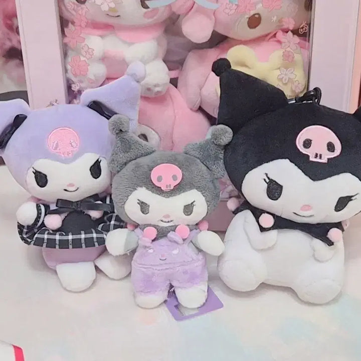 [BUNJANG] Kuromi 3-Doll Set / [쿠로미 3종 인형 세트 판매]