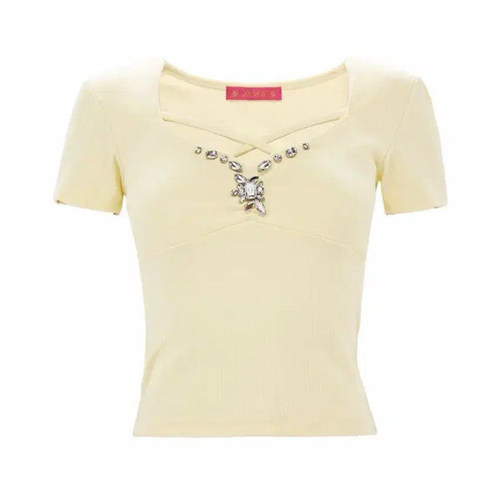 [BUNJANG] Baby Metal Club Princessa Jewel Top Yellow / (구함)베이비메탈클럽 프린세사 쥬얼 탑 Princessa jewel to