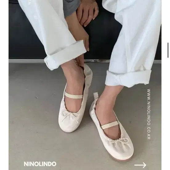 [BUNJANG] NINORINDO Adjustable Strap Ballerina Flats / 니노린도 끈조절 발레리나플랫